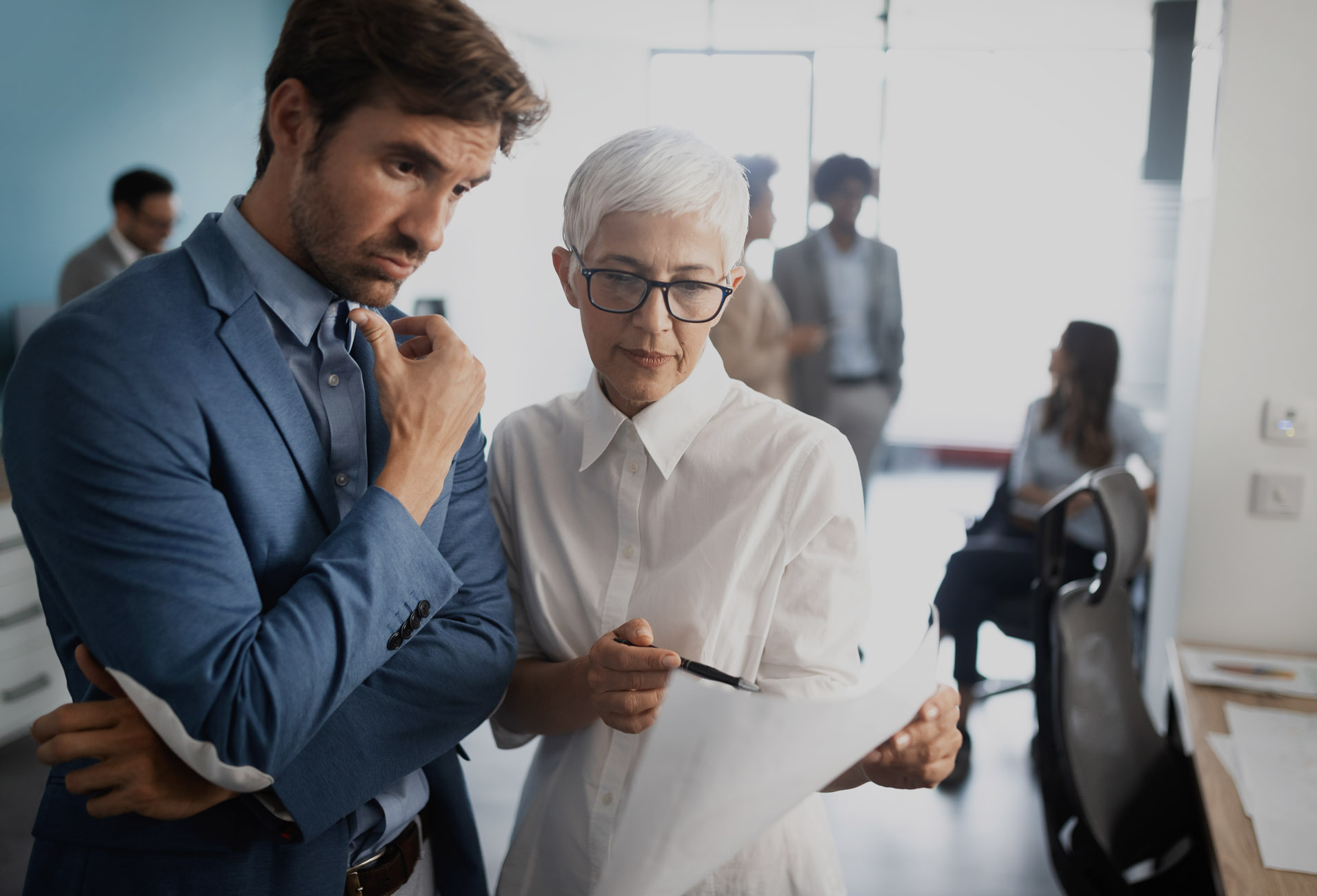 ERP and CRM IT system in company