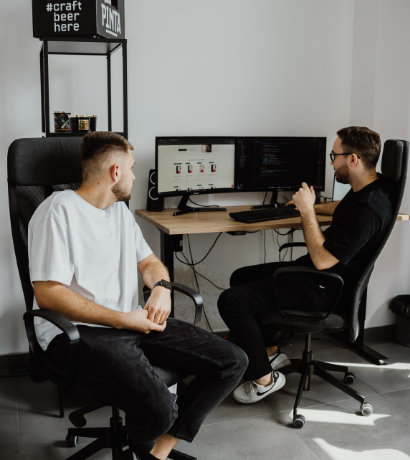 The Sopchy team working on an e-commerce web application