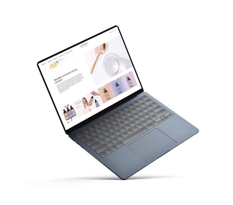 Desktop view of Carein online store