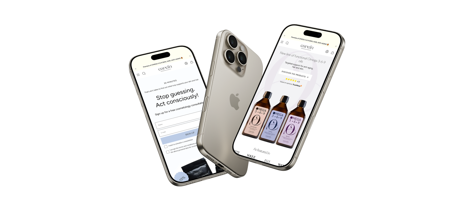 Mobile view of Carein online store