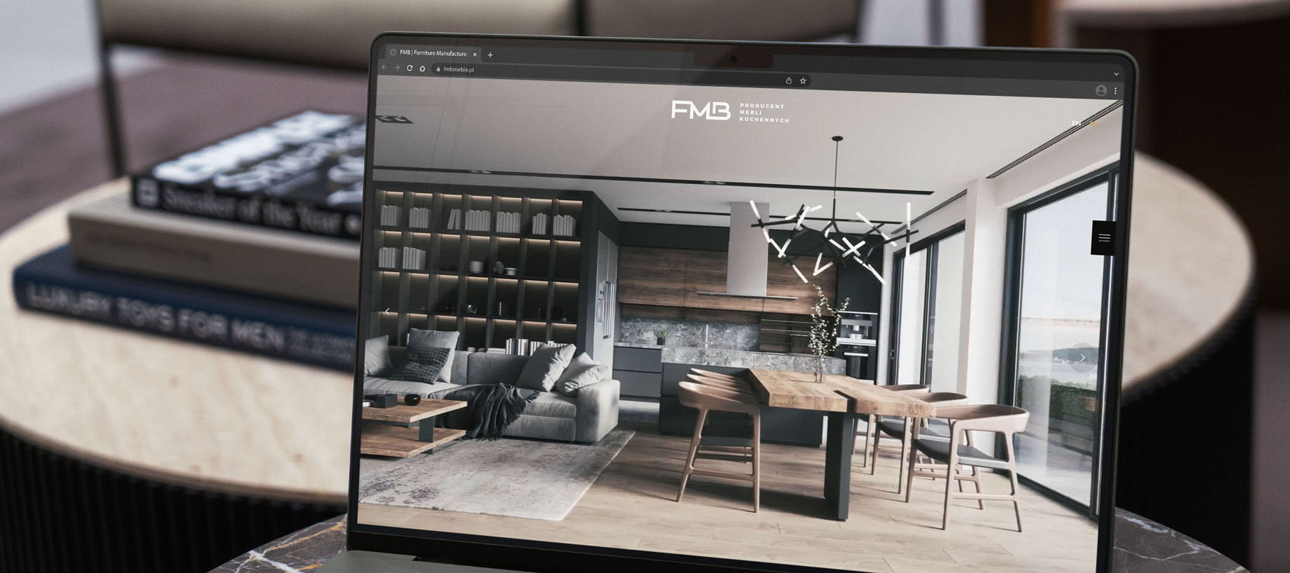 FMB Furniture website desktop view