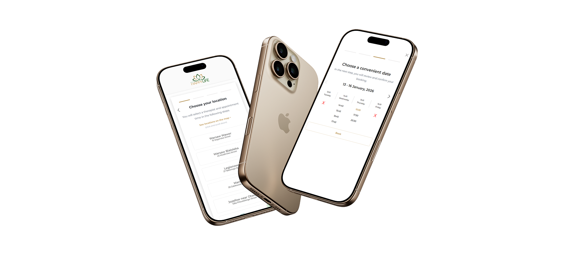 New UX/UI design of Happylife web application