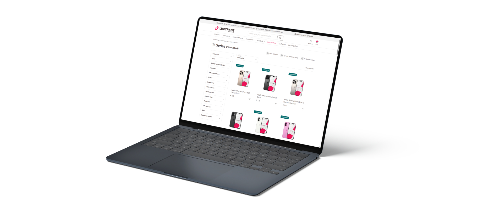 Luxtrade online store