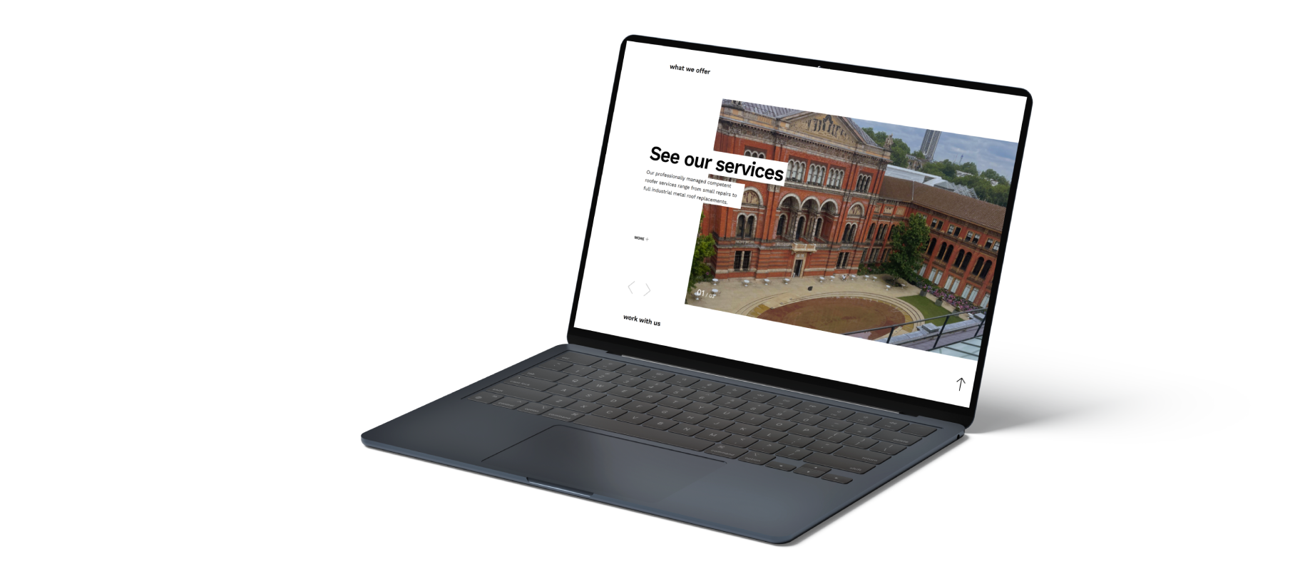 Martins Roofing Contractors Ltd website desktop view