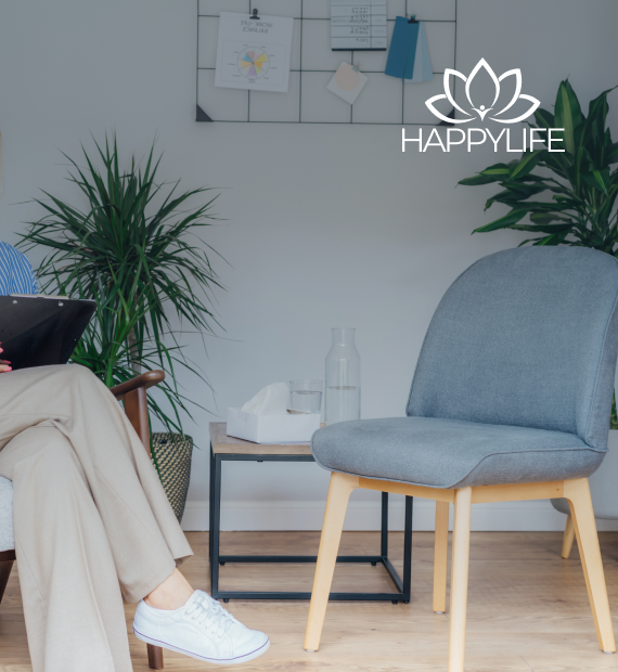 The view of Happy Life web application