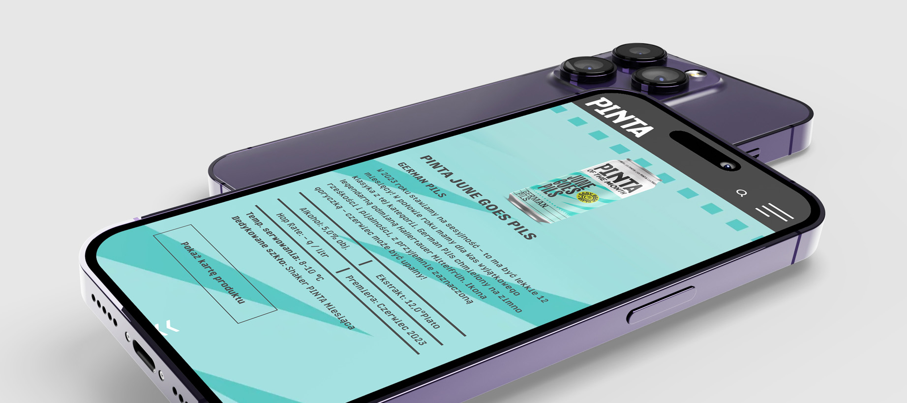 PINTA beer product card