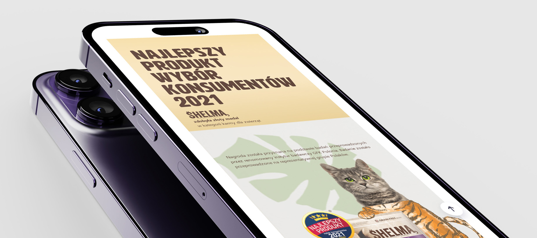 Shelma landing page view